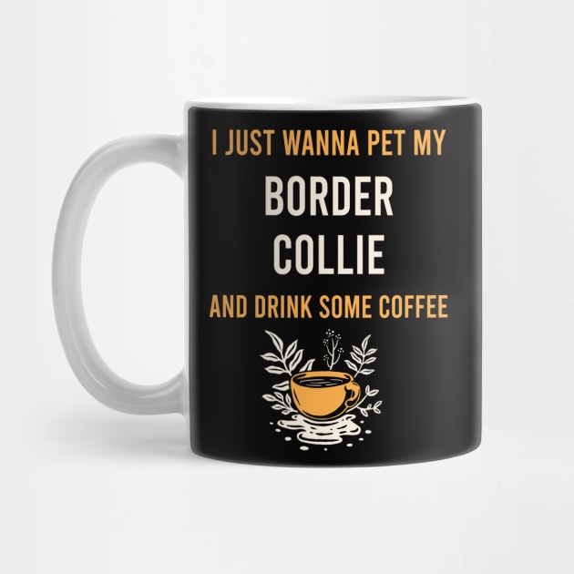 Border Collie Dog Coffee by Hanh Tay